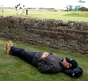 Golfer Sleeping