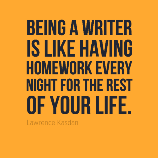 being a writer